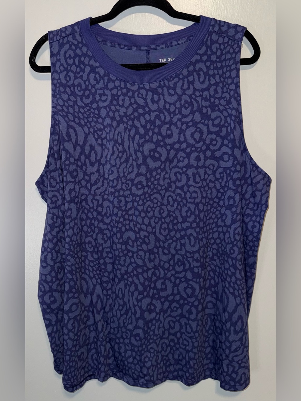 tek gear Purple Animal-Print Sleeveless Tank